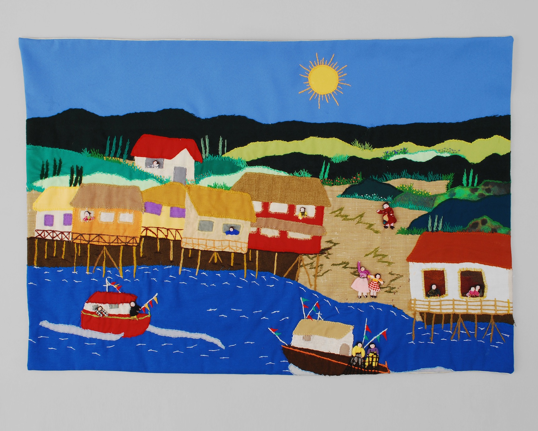 Paisaje chilote : [bordado] /