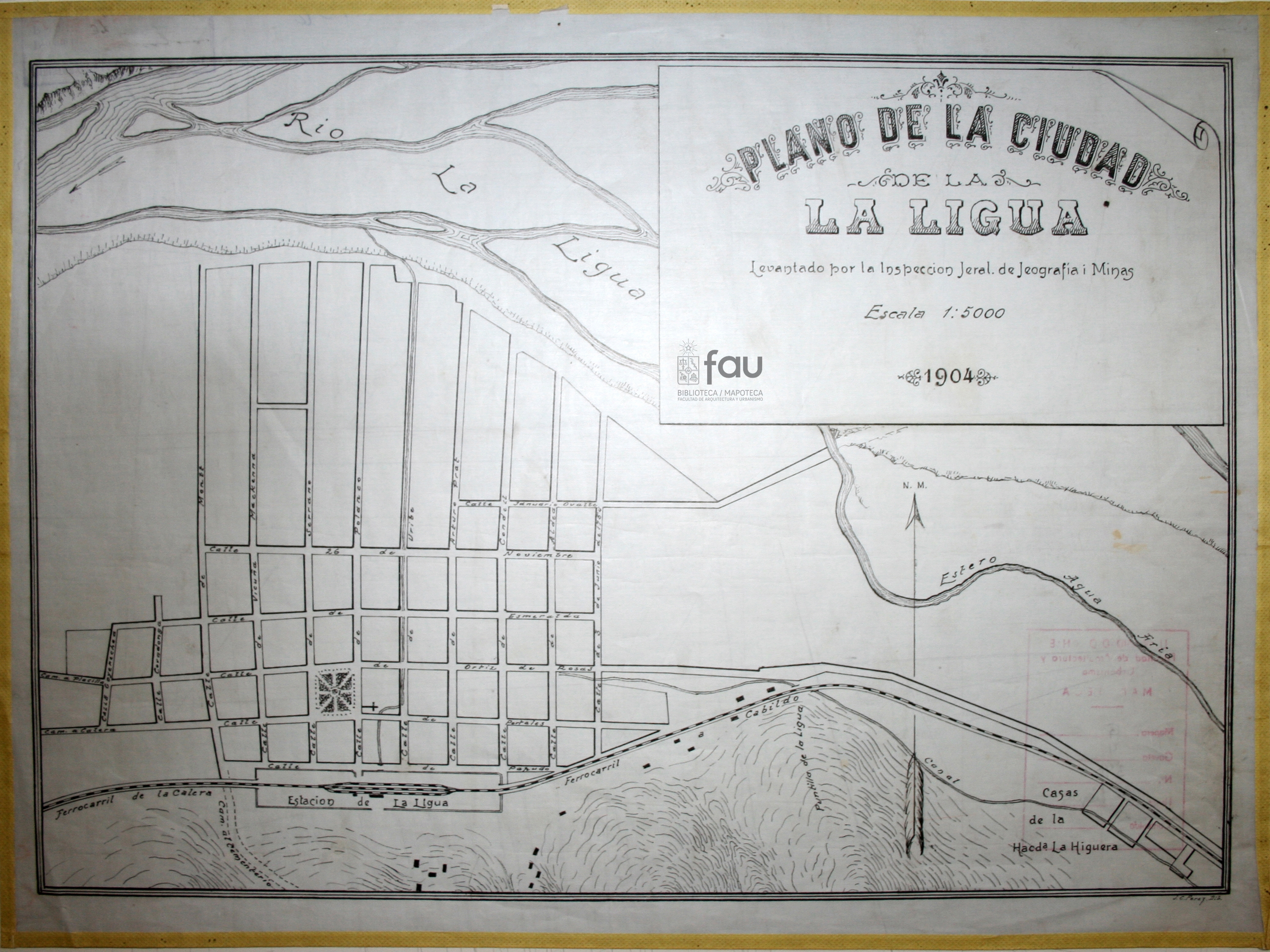 Plano de la ciudad de La Ligua