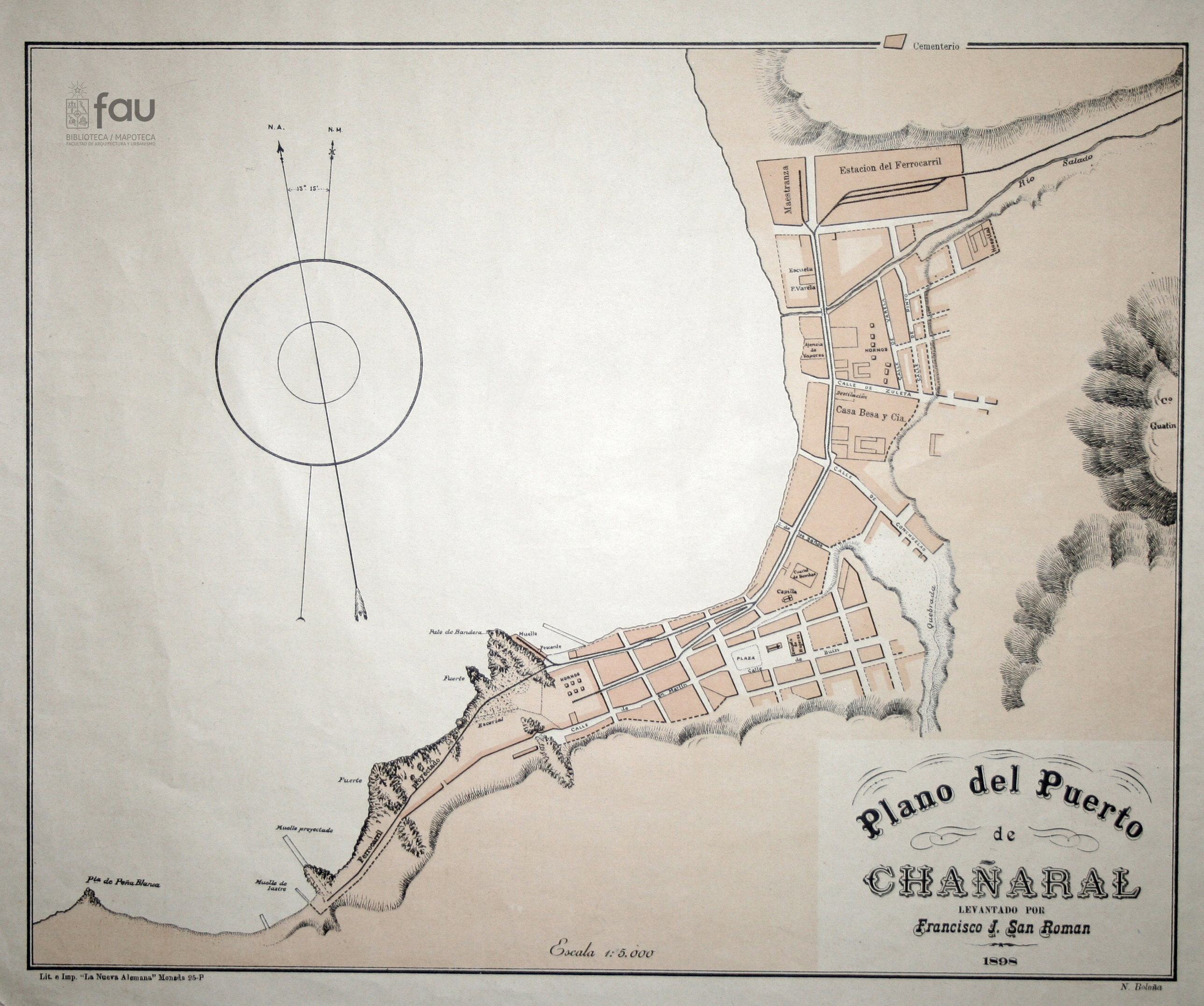Plano del Puerto de Chañaral