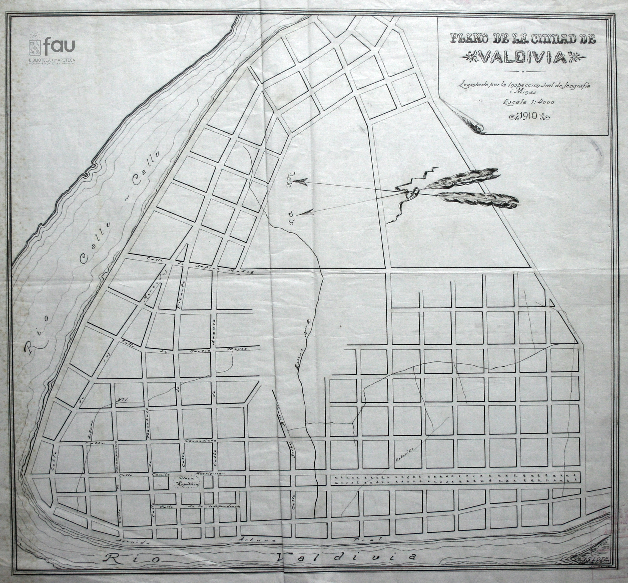 Plano de la Ciudad de Valdivia