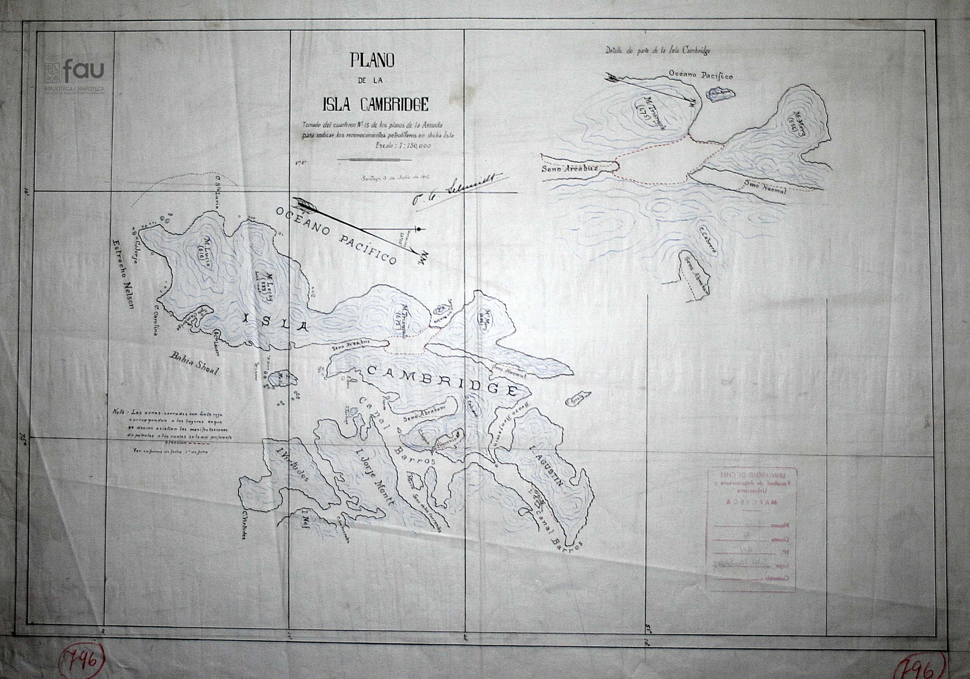 Plano de la Isla Cambridge