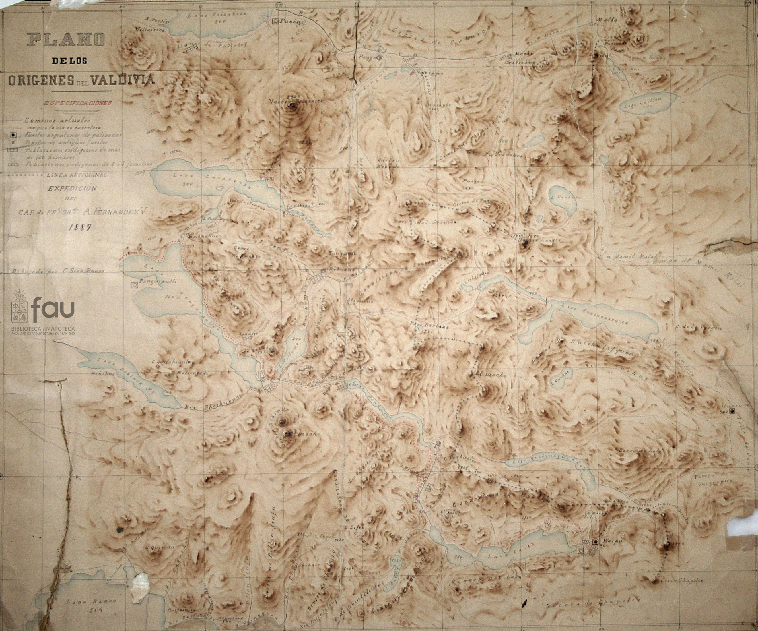 Plano de los orígenes del Valdivia